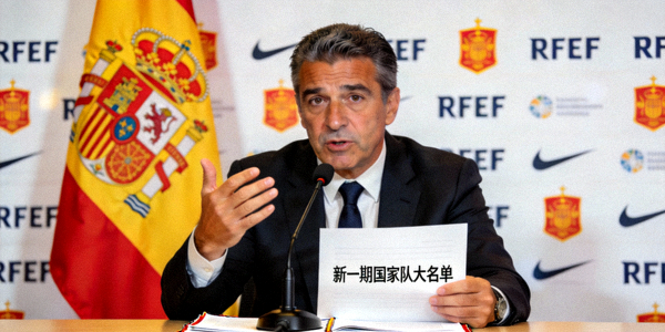 西班牙国家队主教练德拉富恩特在新闻发布会上宣布新一期大名单