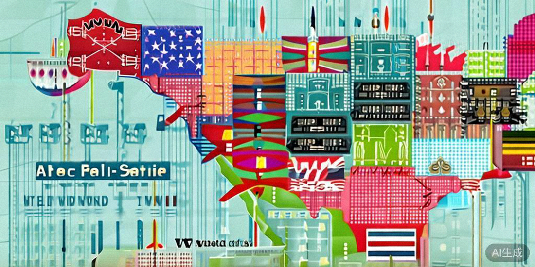 地图展示美加墨三国世界杯举办城市分布，并标注跨国观赛的签证和票务提示