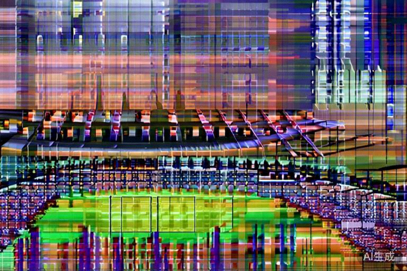 夜幕下的马拉卡纳球场全景，灯光璀璨，座无虚席，气氛热烈