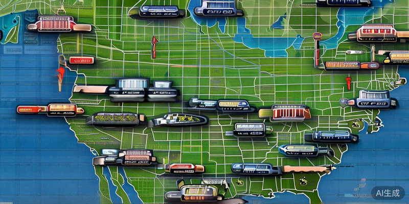 北美地图上标注了16个2026世界杯承办城市及其现代化体育场照片