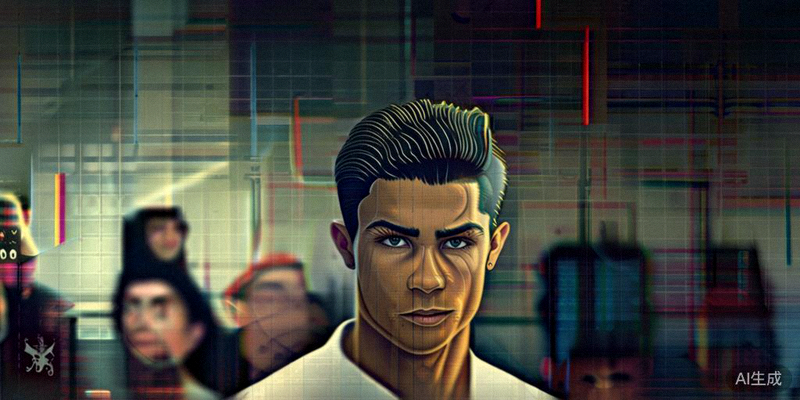 葡萄牙队核心C罗在新闻发布会上回答记者提问，神情自信