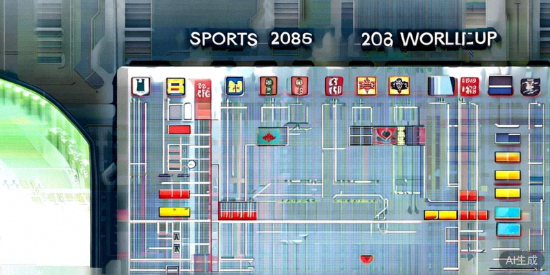 预测模型界面展示各支球队晋级2026世界杯淘汰赛的概率百分比