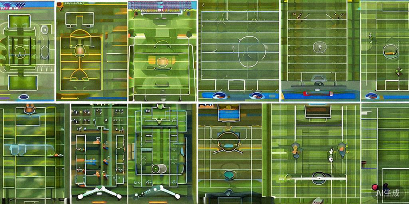 多场国家队热身赛同时进行的画面剪辑，展示不同球队的战术测试