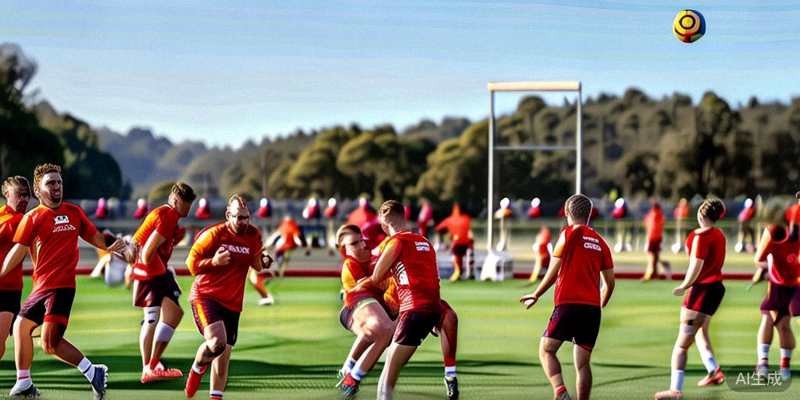 澳大利亚队在训练中强调身体对抗和定位球战术，身高优势明显