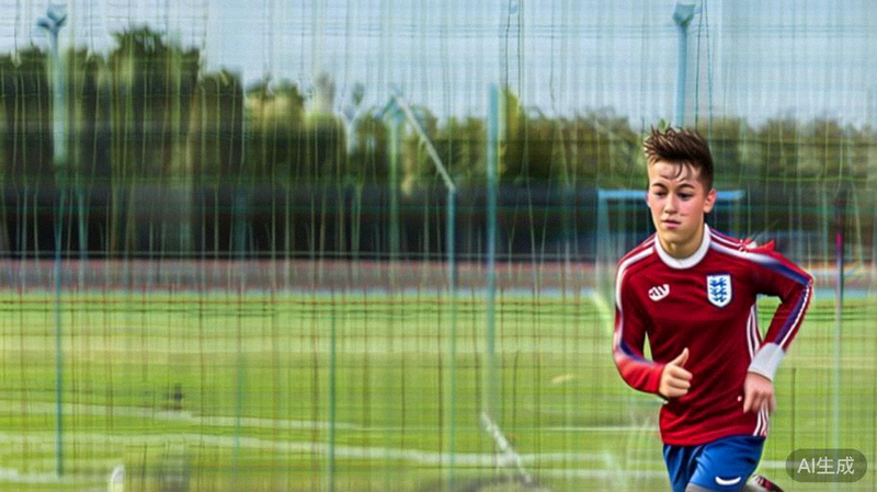 英格兰国家男子足球队年轻球员在训练中展现活力