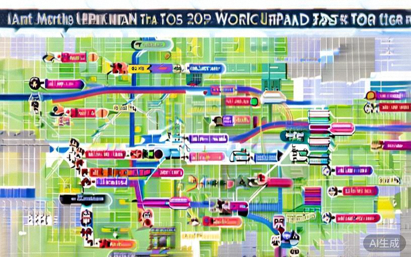 北美2026世界杯承办城市交通连接示意图，标注主要航班与铁路线路