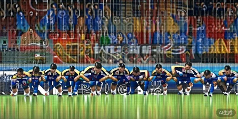 日本队爆冷战胜英格兰后，日本球员集体向球迷鞠躬致谢的感人场面