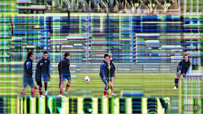 法国国家队在克莱枫丹训练基地进行高强度战术演练，德尚在场边指导