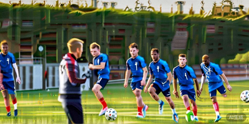 法国国家队在训练中，队医正在场边关注球员身体状况