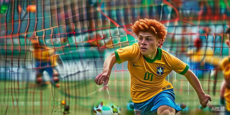 巴西青年队天才球员在比赛中连过数人精彩破门瞬间