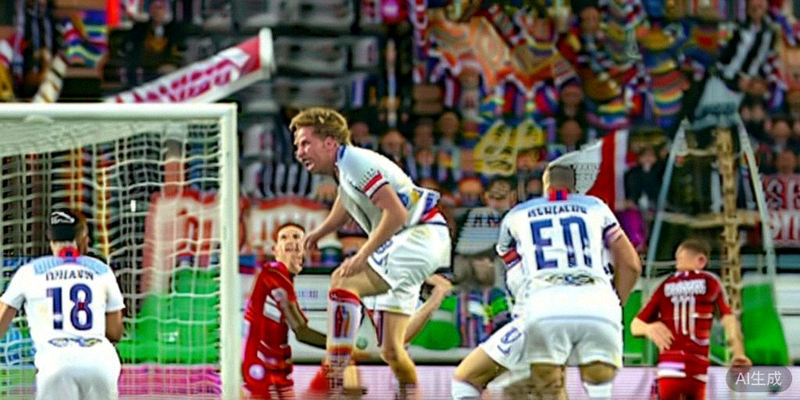 英格兰国家队球员在预选赛进球后庆祝团队配合