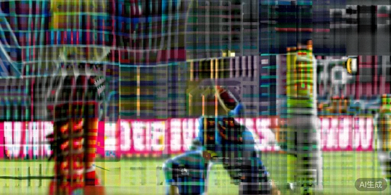 亚洲球队日本队与南美劲旅阿根廷队在四分之一决赛中激烈拼抢，日本队门将飞身扑救的精彩瞬间