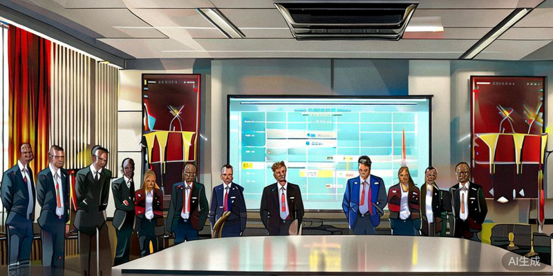 比利时国家男子足球队教练组在会议室讨论球员名单