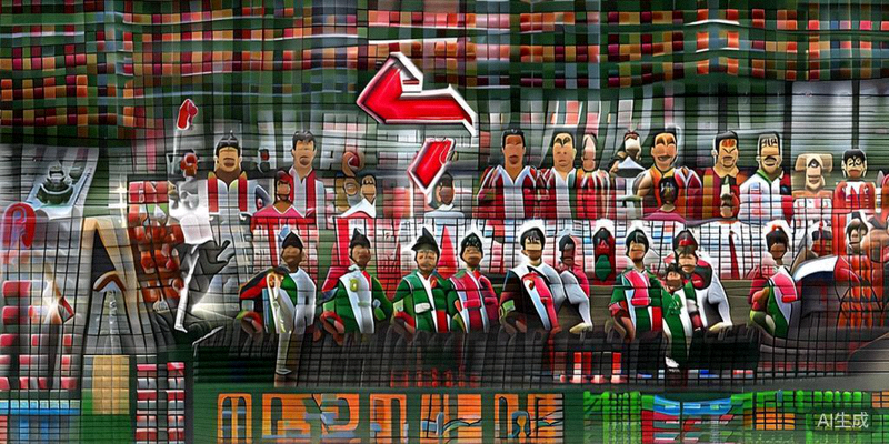 墨西哥国家男子足球队在大型球迷活动中与支持者合影