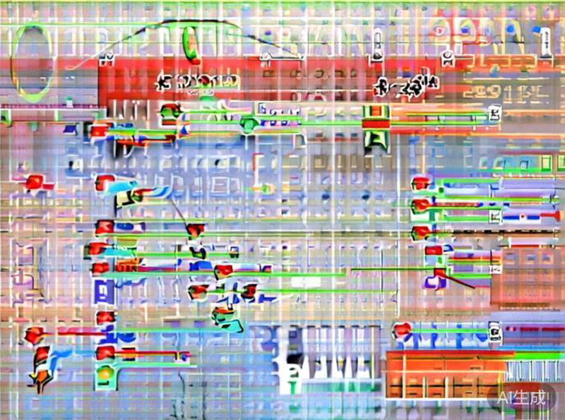 西班牙队战术分析板，展示其标志性的433阵型与密集短传配合网络示意图