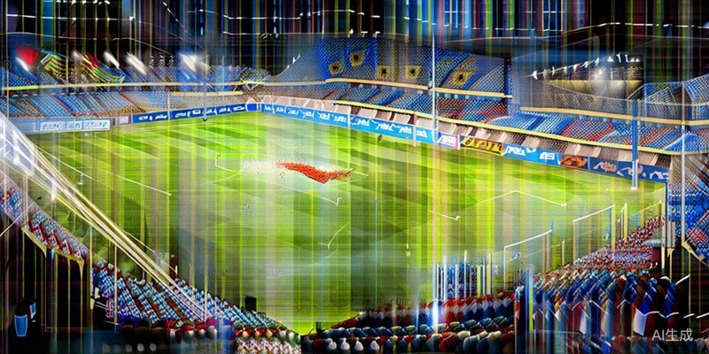 阿根廷与法国比赛现场，看台上坐满了挥舞着旗帜的狂热球迷，气氛热烈