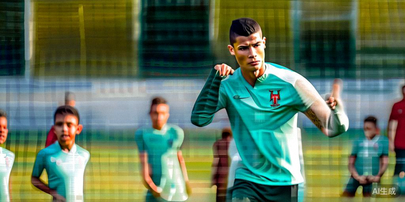 克里斯蒂亚诺·罗纳尔多在葡萄牙队训练中指导年轻队友