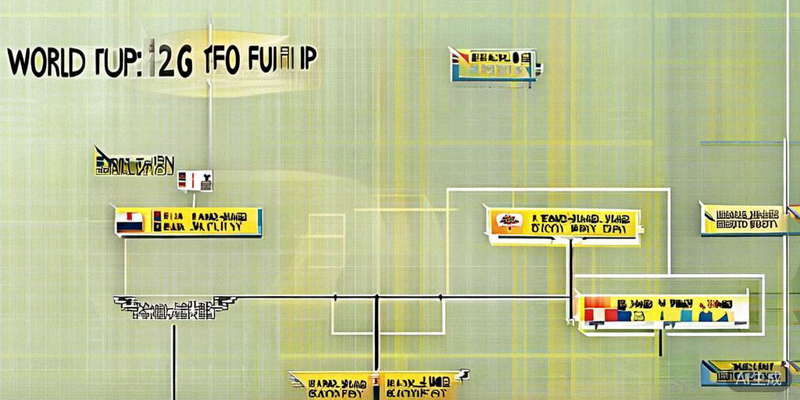 2026世界杯淘汰赛阶段树状对阵图，清晰展示从十六强到决赛的晋级路径和潜在对阵