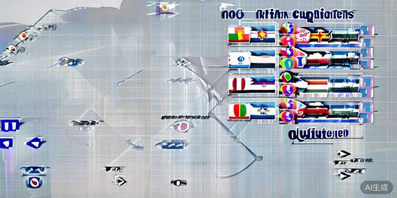 世界地图显示各洲2026世界杯预选赛进展与已出线球队