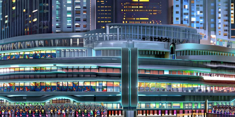 一座2026世界杯承办城市的现代化体育场外景，球迷正在入场