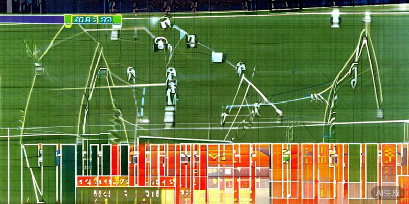 战术分析图展示某场关键比赛的球员热力图和传球网络