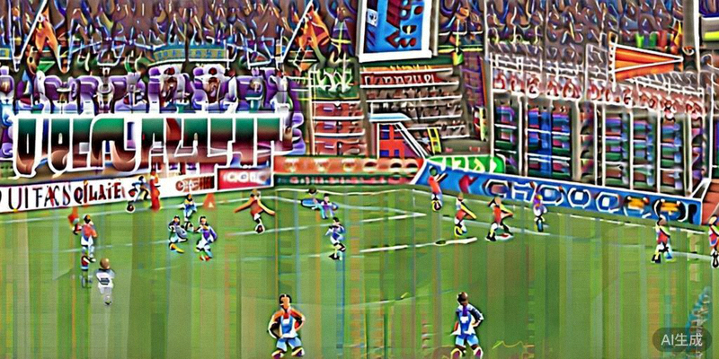 各大洲世界杯预选赛激烈比赛的赛场照片，球员正在争夺出线权