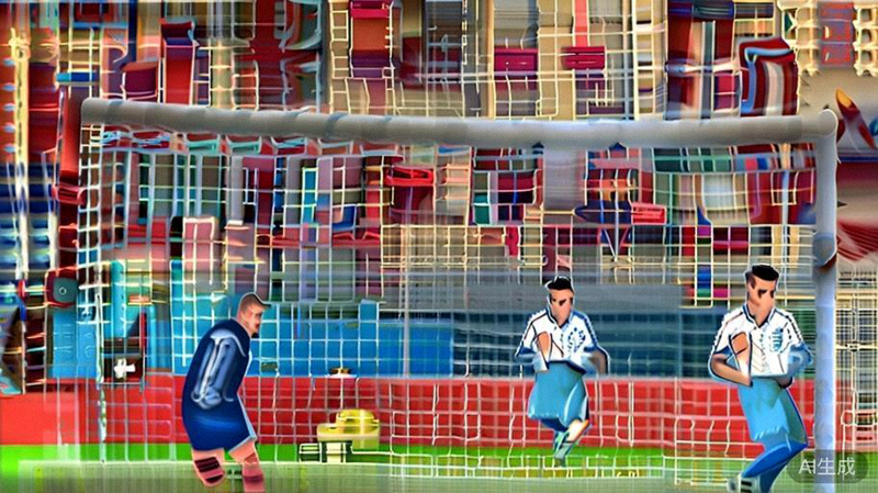 法国对阵英格兰的强强对话，姆巴佩与凯恩在比赛中对抗