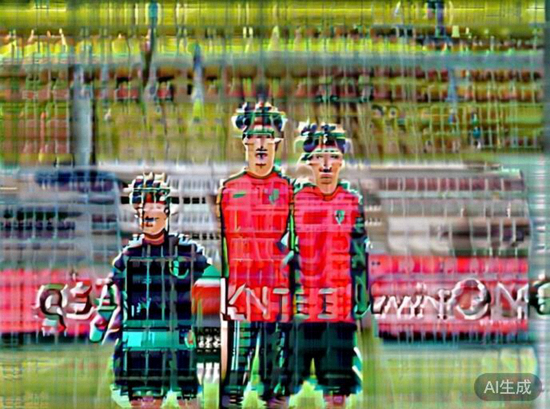 葡萄牙国家男子足球队C罗与年轻队友B席、B费在训练中交流