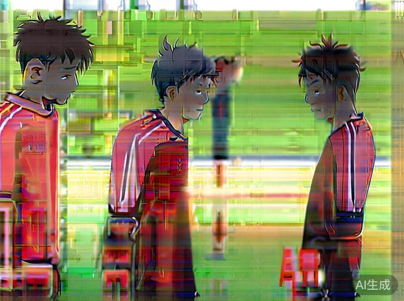 日本队球员三笘薰、久保建英、富安健洋在训练中认真听讲