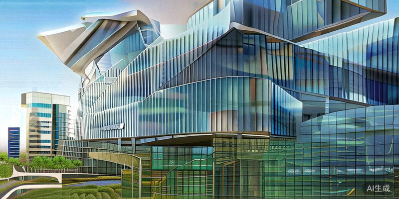 美国洛杉矶索菲体育场（SoFi Stadium）现代感十足的外部建筑与周边环境