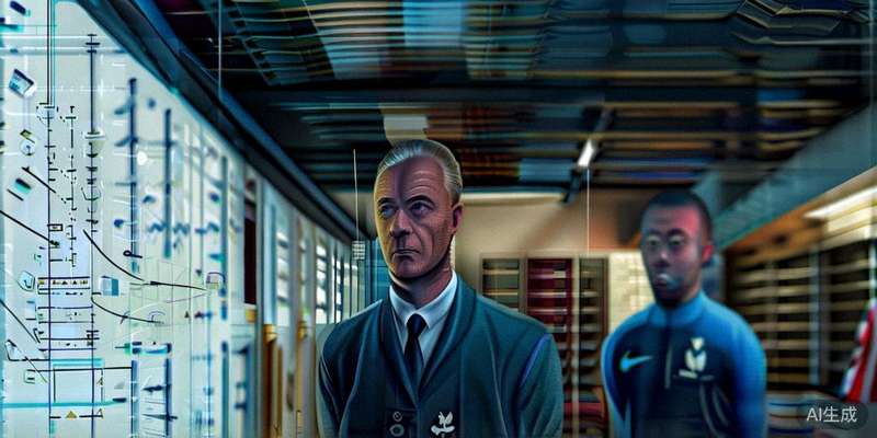 法国国家队主教练德尚在战术板上为姆巴佩等球员讲解2026世界杯备战策略