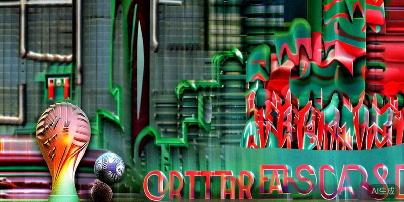 摩洛哥队球员在训练中，背景是卡塔尔世界杯闯入四强的庆祝画面，寓意延续辉煌