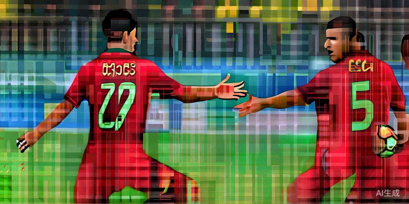 葡萄牙队球员B席、B费、莱奥在比赛中组织进攻，展现后C罗时代的团队足球