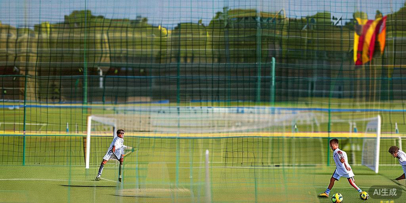 西班牙队年轻球员加维、佩德里、亚马尔在训练中一同练习传控配合