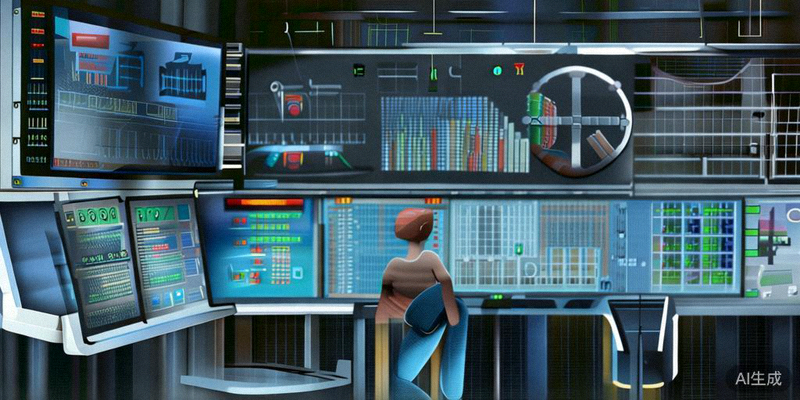 运动科学实验室中，研究人员使用设备分析运动员的生物力学数据