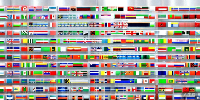 48支参赛球队的国旗或队徽整齐排列在一个页面上，点击可进入详情