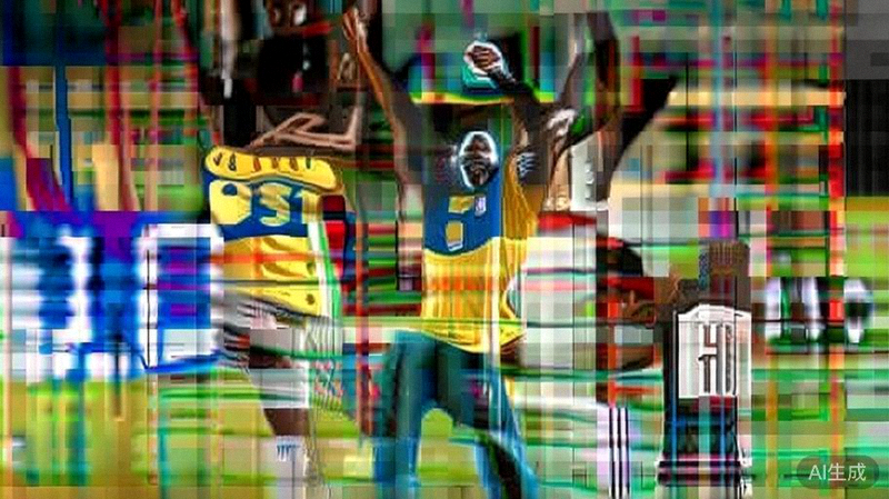 2026世界杯巴西对阵德国比赛精彩瞬间 - 巴西球员庆祝进球，德国球员沮丧低头