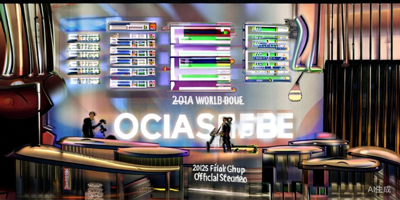 国际足联官员在新闻发布会上展示2026世界杯官方赛程文件