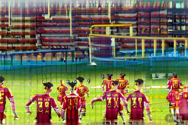 西班牙队球员在比赛中进行流畅的团队传控配合