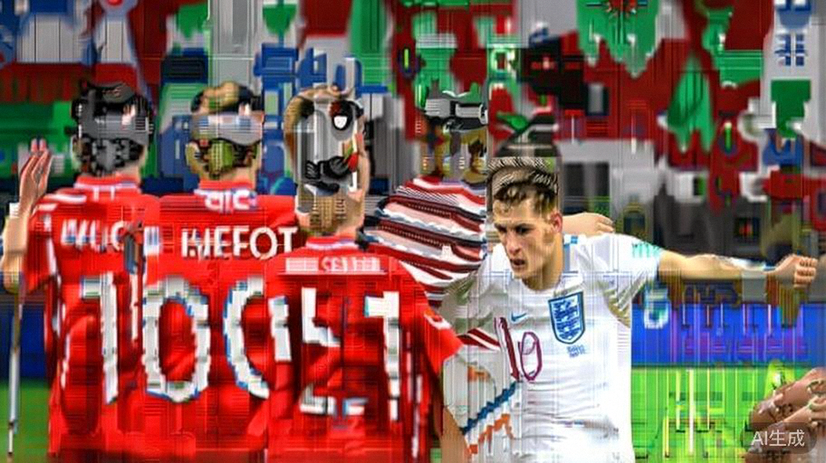 2026世界杯英格兰对阵阿根廷比赛最后时刻，贝林厄姆绝平进球后英格兰全队疯狂庆祝的场面