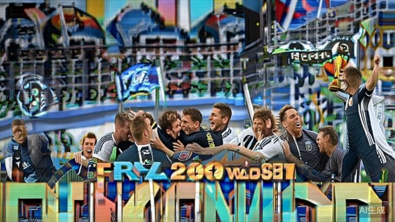 阿根廷队庆祝2022年世界杯夺冠，梅西高举大力神杯与队友欢呼