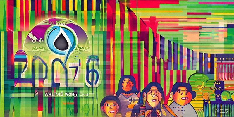 2026世界杯志愿者招募宣传海报，上面有志愿者笑脸和世界杯标识