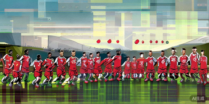 某支国家队在训练中的合影，球员们身穿训练服精神抖擞