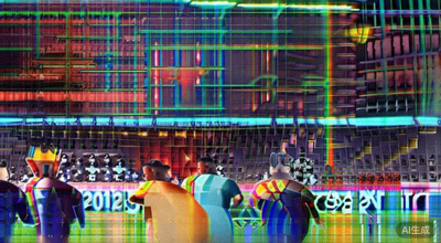 2026世界杯十六强赛巴西对阵荷兰的激烈比赛现场，球员正在争抢头球