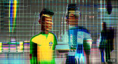 2026世界杯四分之一决赛巴西对阵阿根廷，内马尔与梅西在场上交流
