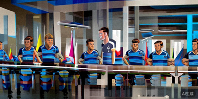 法国队球员在新闻发布会上回答记者提问