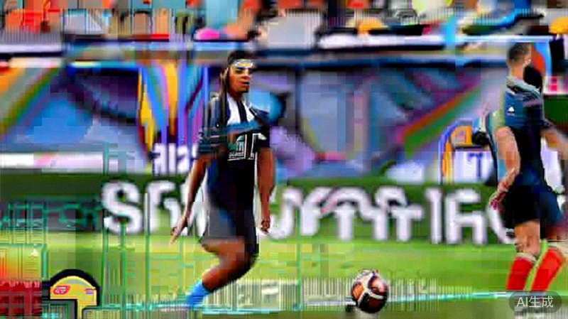 法国国家队在热身赛中进攻，姆巴佩带球突破对方防线