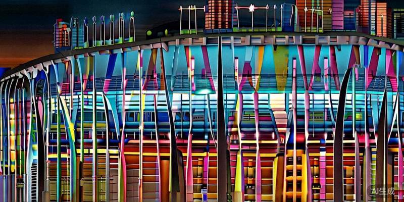 美国纽约大都会体育场（MetLife Stadium）外观夜景，灯光璀璨，即将承办2026世界杯比赛