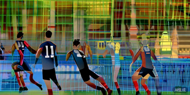 法国队球员在训练中分组对抗，姆巴佩带球突破瞬间