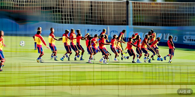 西班牙国家队在训练中进行高强度的传控和压迫练习，强调快速传球